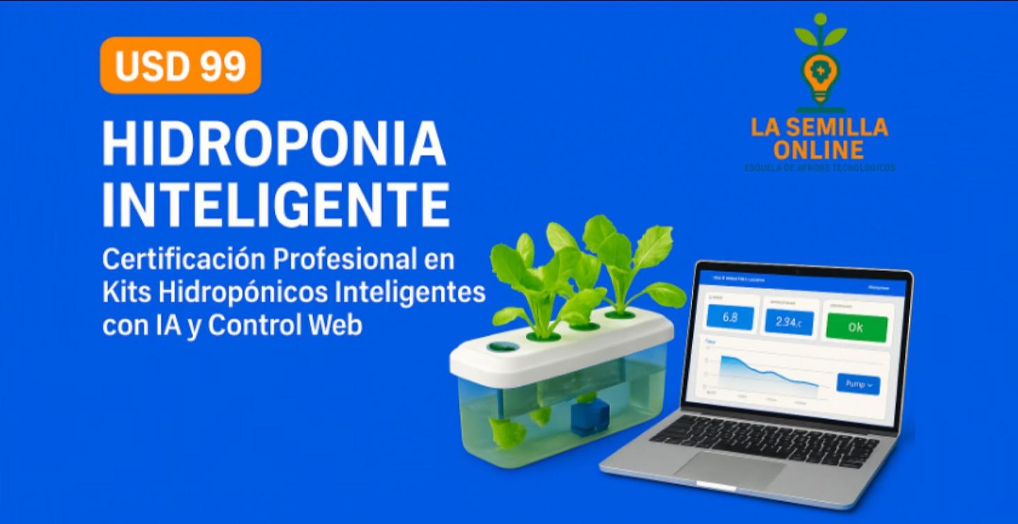 Kit Hidropónico Inteligente con IA y Control Web