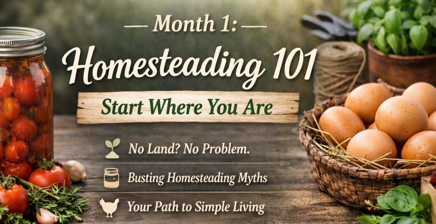 Homesteading 101 - January 2026