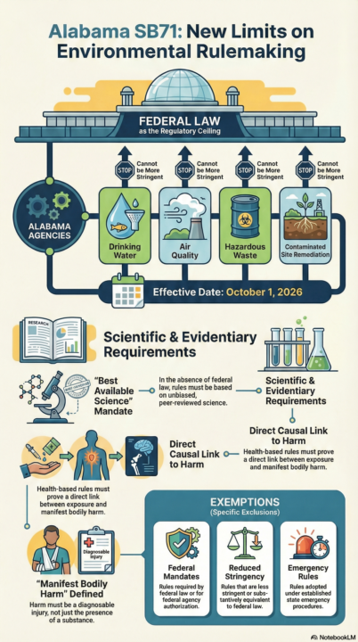 Alabama SB71: State Environmental Rule Making Standards 