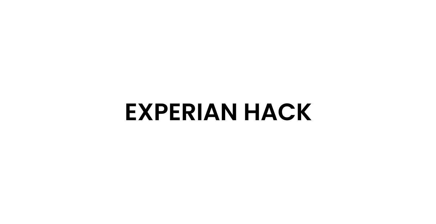 Experian Hack