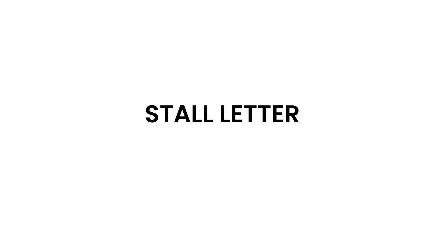 Identificar Stall Letter