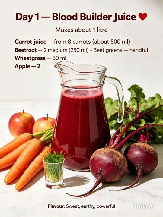 Day 1 — Blood Builder Juice ❤️