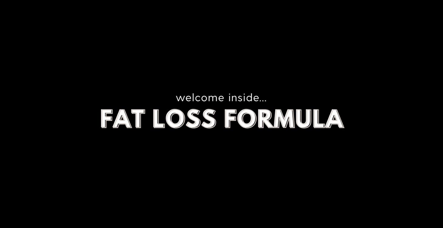DIY 12 Week Fat Loss Formula