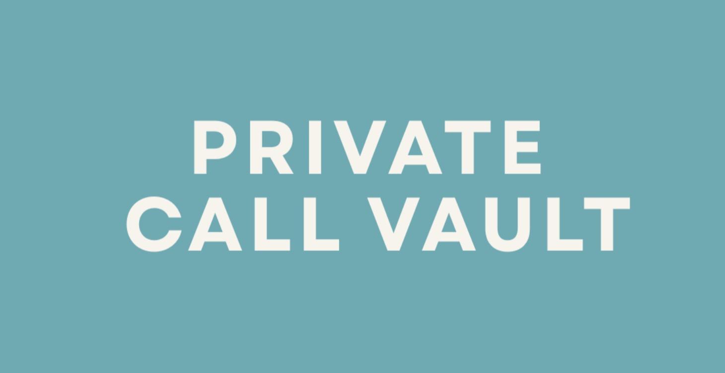 Private Coaching Call Vault