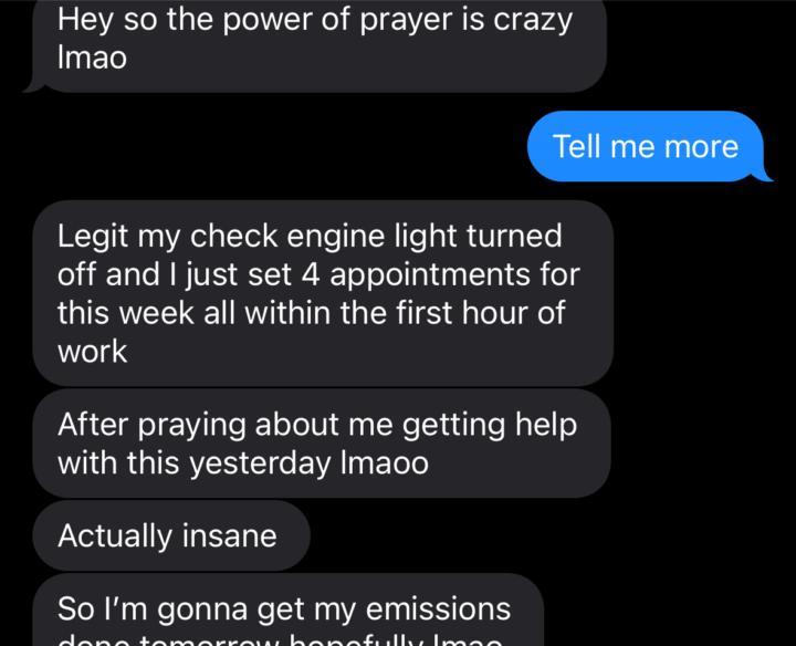 Prayer answered in a heartbeat 💗 