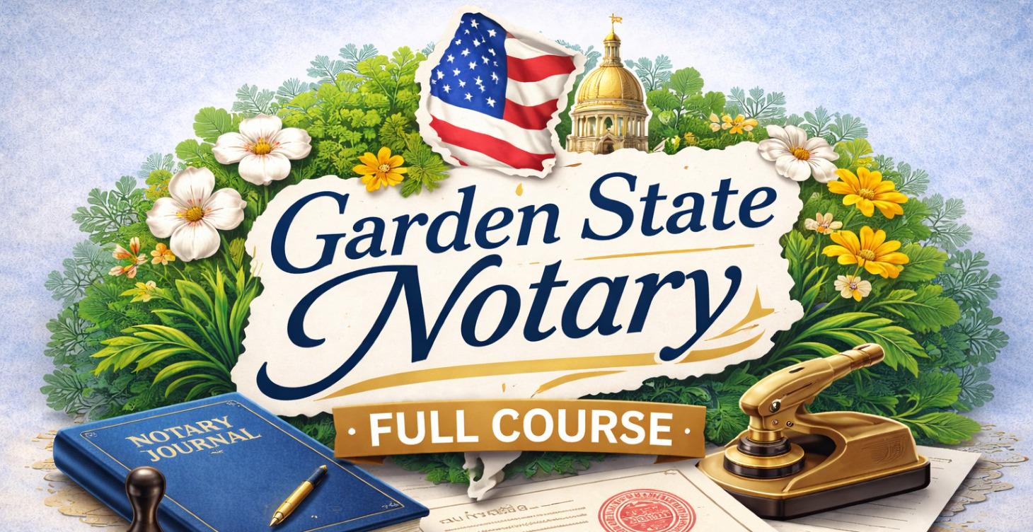 Garden State Notary - Full Course: Webinar