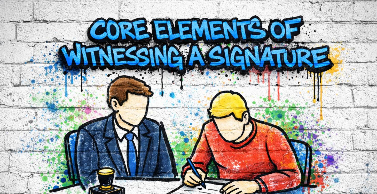 13) Witnessing or Attesting a Signature