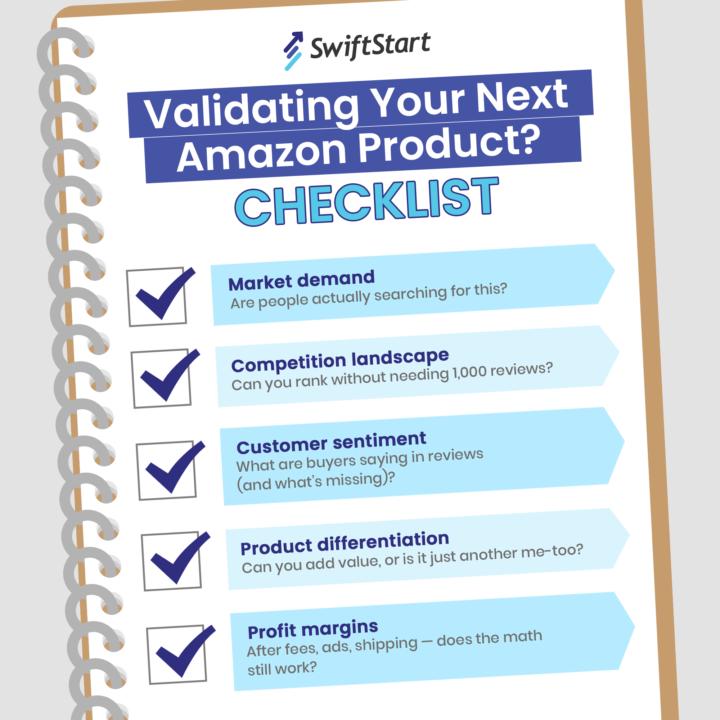 Validating Your Next Amazon Product? Use a Checklist. 