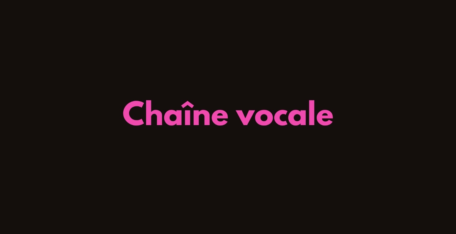 Chaîne vocale (Sur mesure)