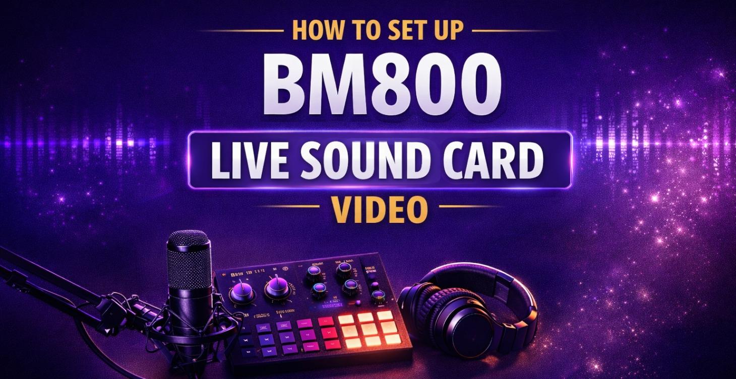 How to Set Up BM 800 Sound Card - Video