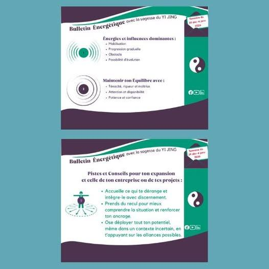 ✨ Bulletin Énergétique Yi Jing — Semaine du 29/12/2025 au 04/01/2026