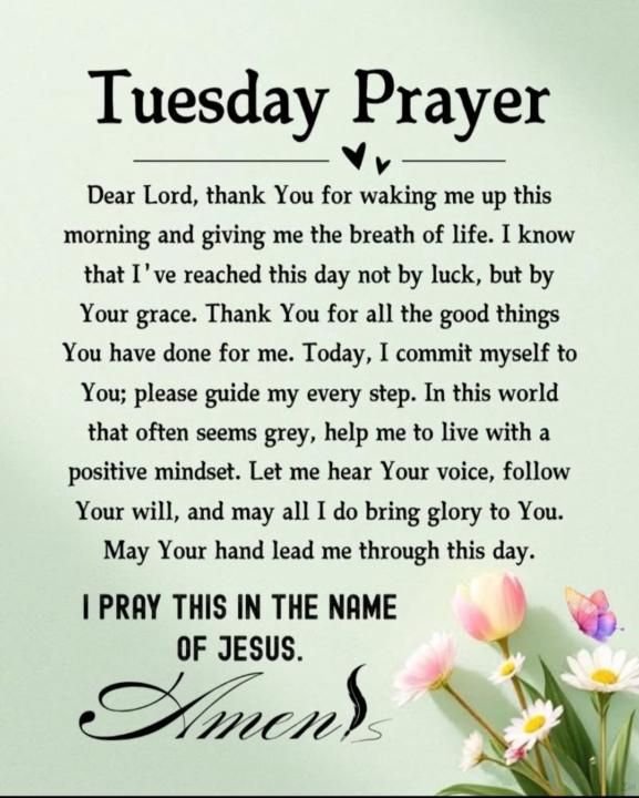 TUESDAY PRAYER 