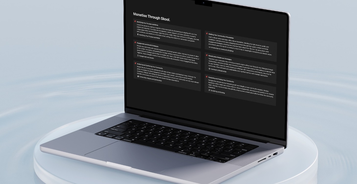 Monetize Through Skool