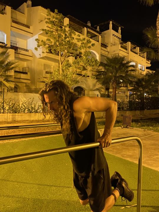 Last night’s outdoor routine 