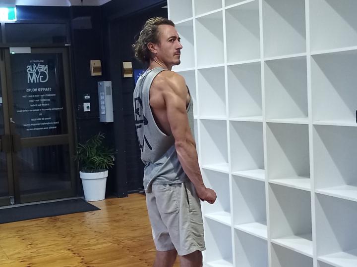 Cheeky physique shot