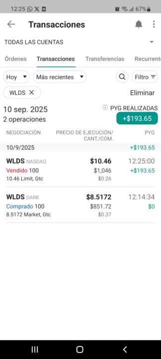 Mis ganancias de hoy día 23%
