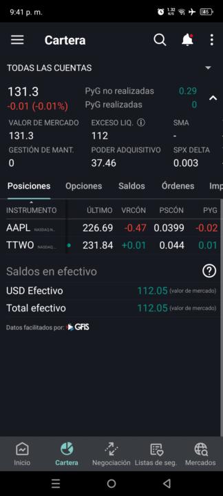 1er reporte de ganancias y pérdidas