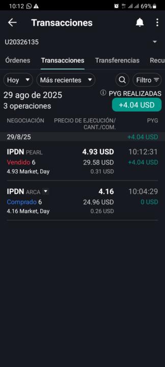 Ganancias de hoy dia💰