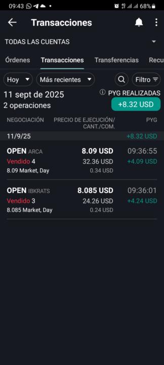 Ganancia de hoy dia🚀