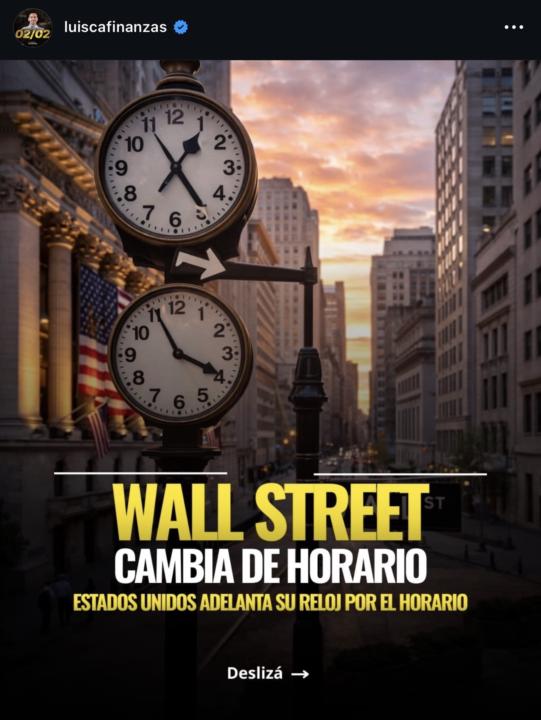CAMBIO DE HORARIO 🌍‼️