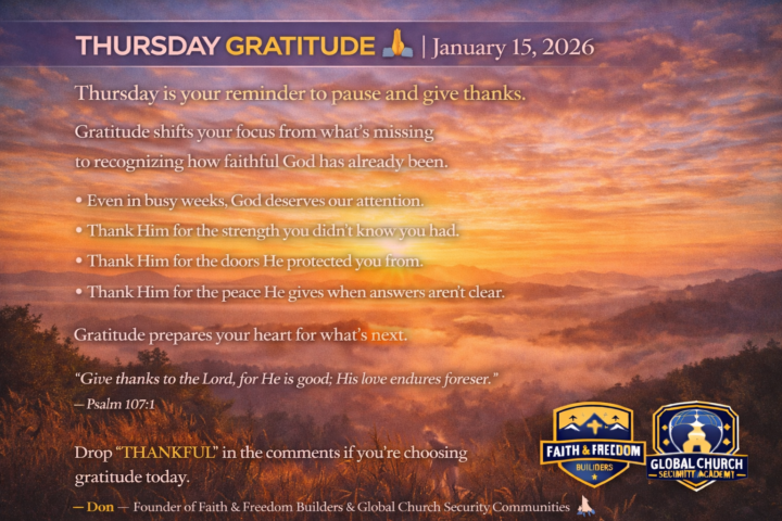 THURSDAY GRATITUDE 🙏 | January 15, 2026