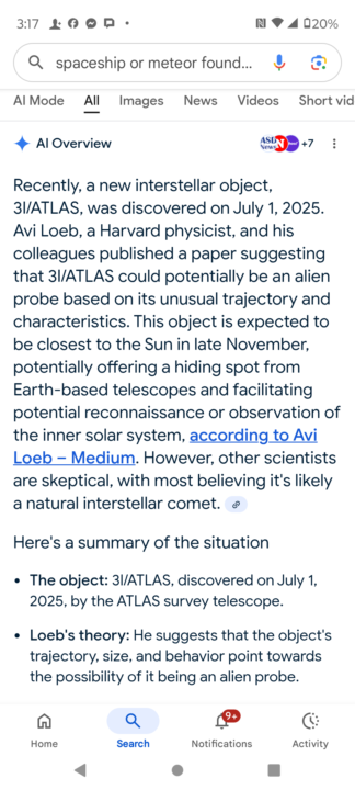 What is the interstellar object scientists say will reach Earth in November? 