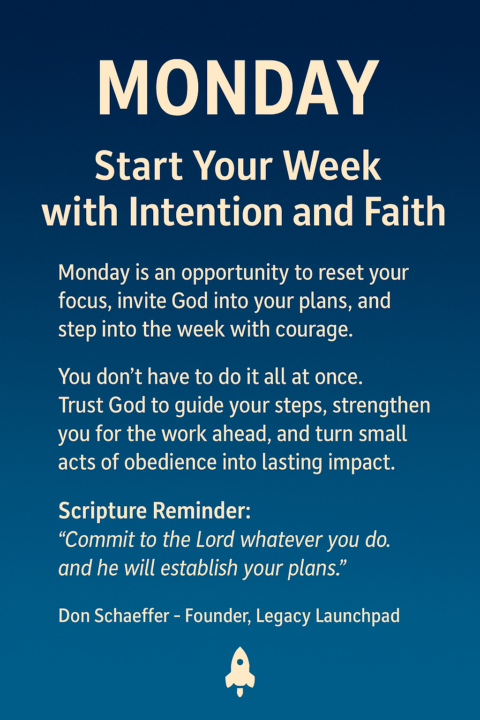 🌟Start Your Week with Intention and Faith🌟