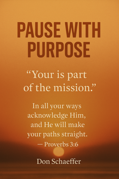 🌅 Saturday Motivation – Pause with Purpose 🌅