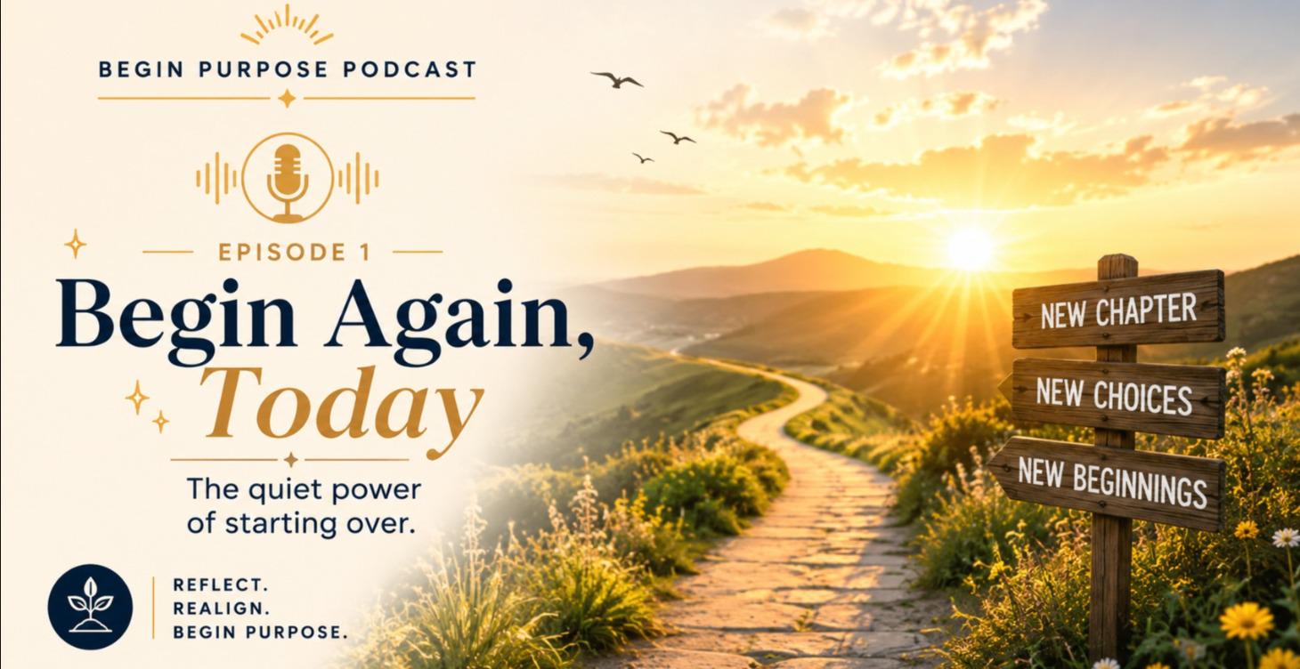 Begin Purpose Podcast Episode 1-Begin Again.
