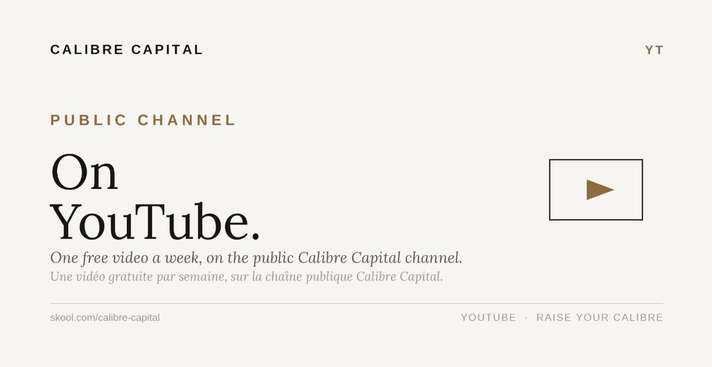 Calibre Capital YouTube