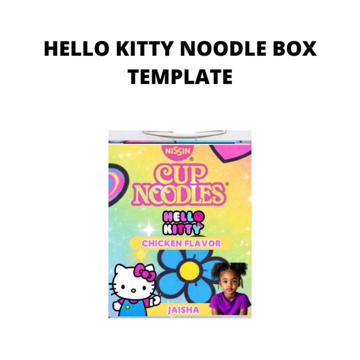HELLO KITTY NOODLE TEMPLATE 