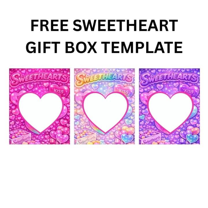 SWEETHEART GIFT BOX TEMPLATE