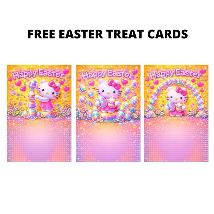HELLO KITTY EASTER TREAT CARDS