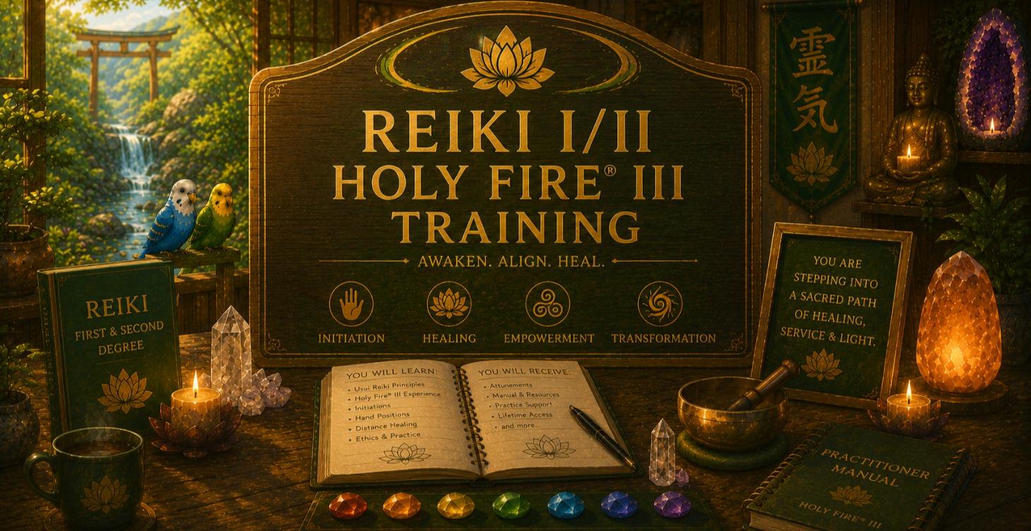 💜 Reiki I/II Holy Fire® III Training