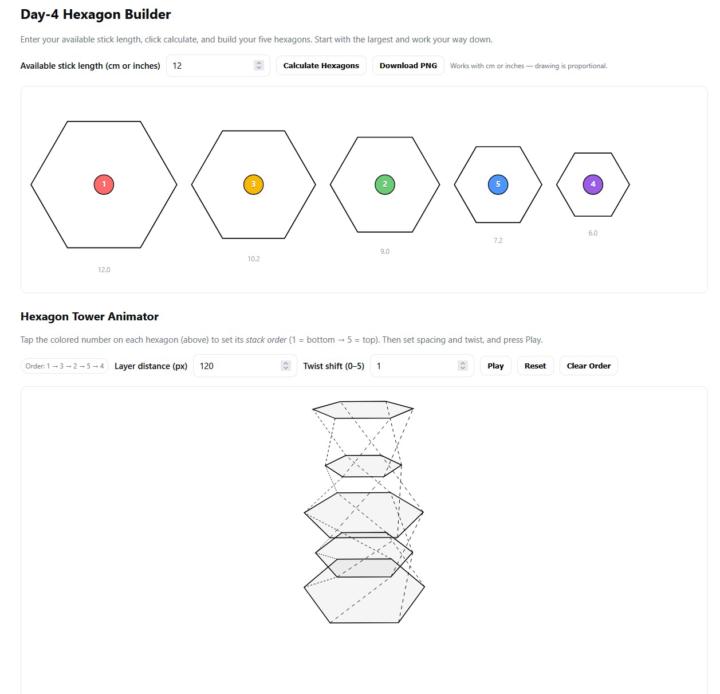 Day -4 & 5- Hexagon Towers