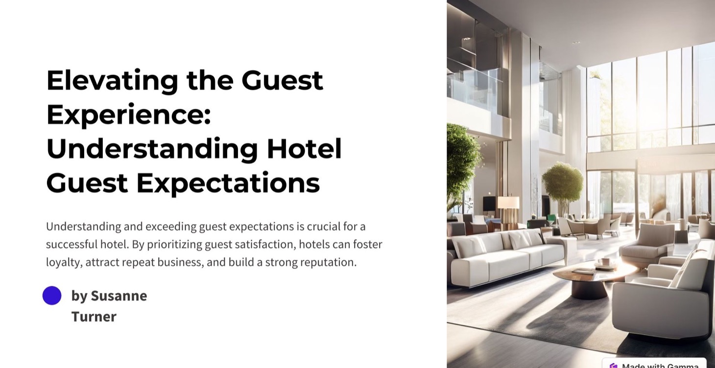 Elevating the Guest Experience