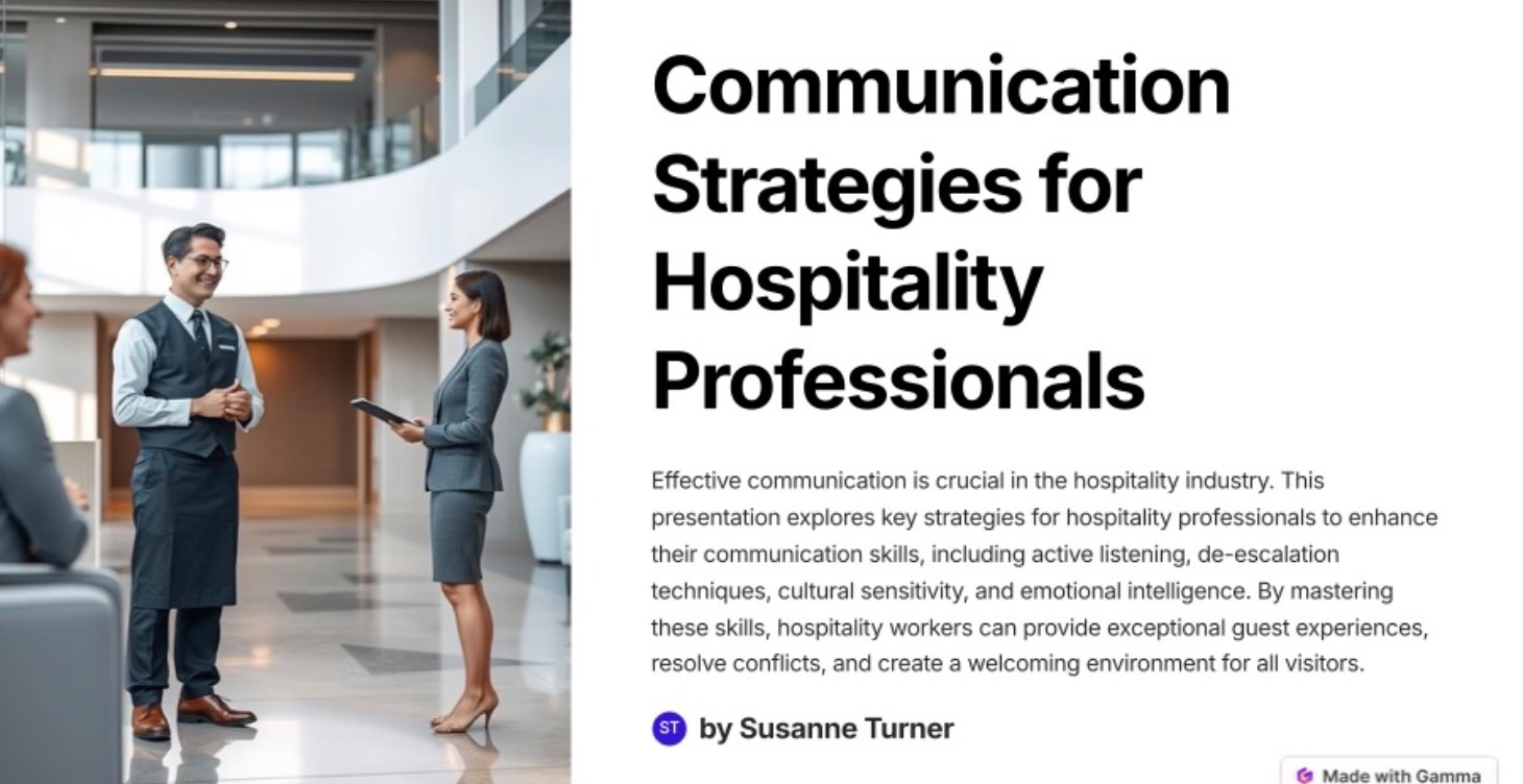 Communication Strategies for Hospitality Pros