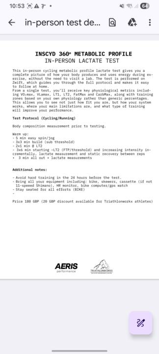 Metabolic profiling