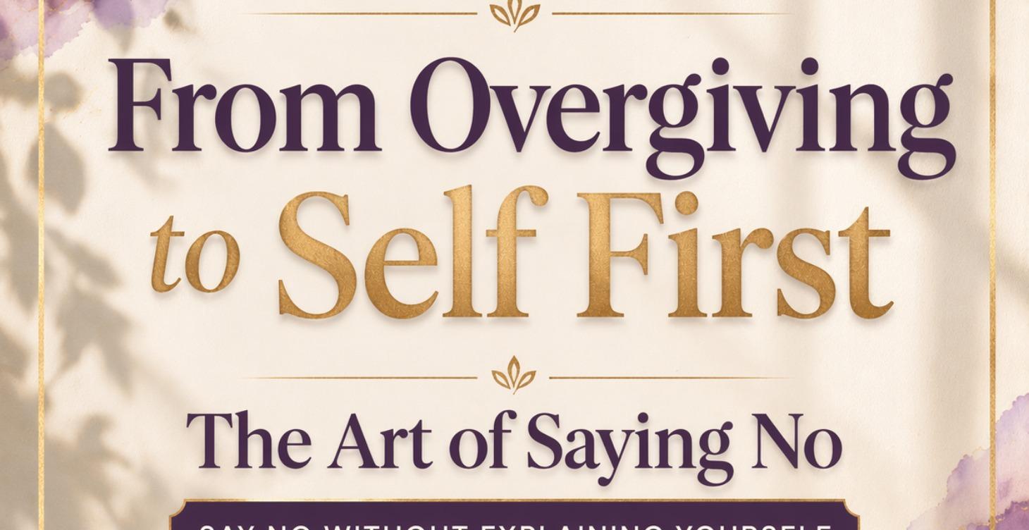 From Overgiving to Self First The Art of Saying NO
