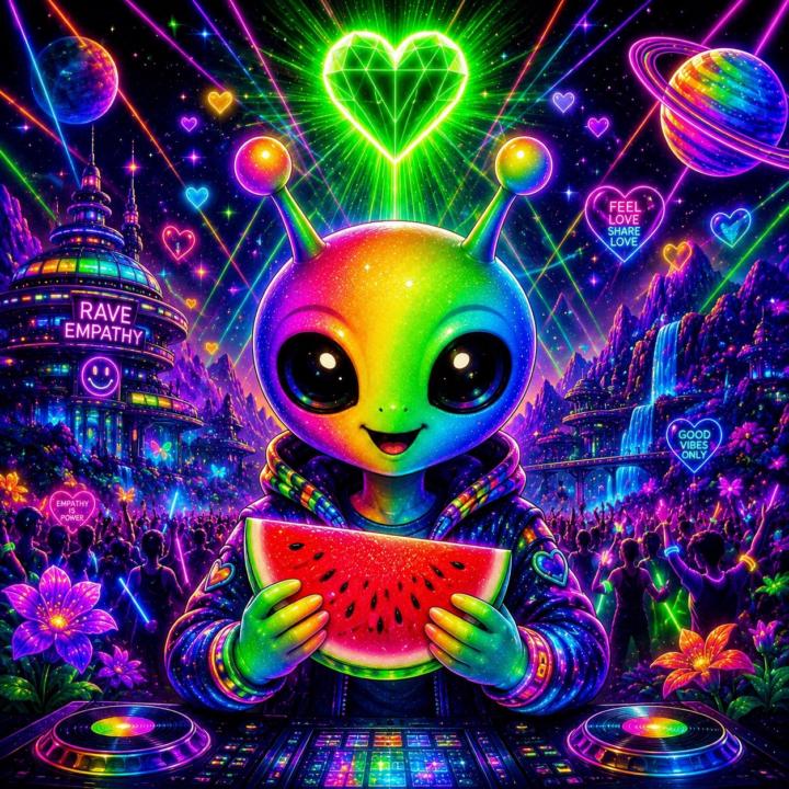 Spreading love 💗💚🍉
