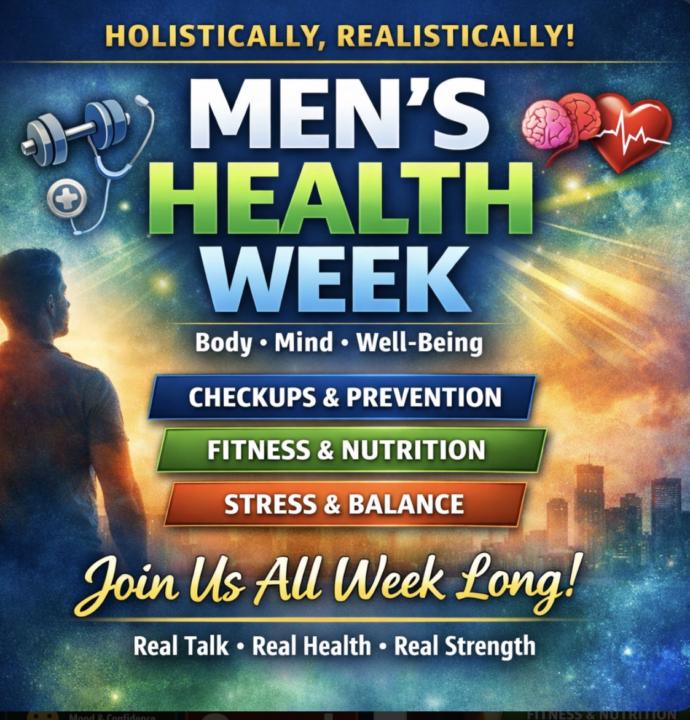 🌟 Welcome to Men’s Health Week! June 8–13 ~ Holistically, Realistically!