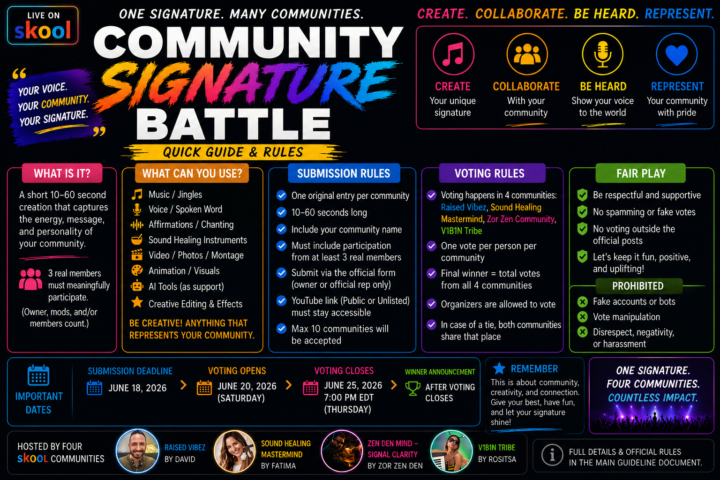 ❤️ clarification + benefits + guidelines for upcoming community battle!!!