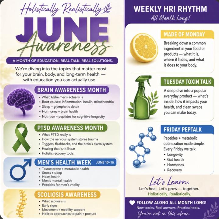 🌿Holistically, Realistically! What’s up for June? 
