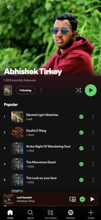 reached 1.3k monthly listeners