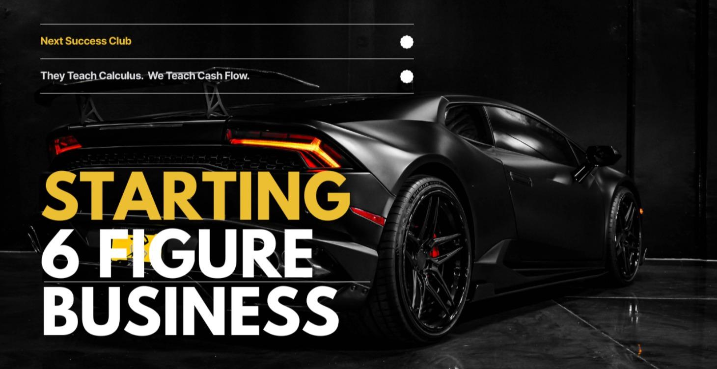 Starting a 6-Figure Business