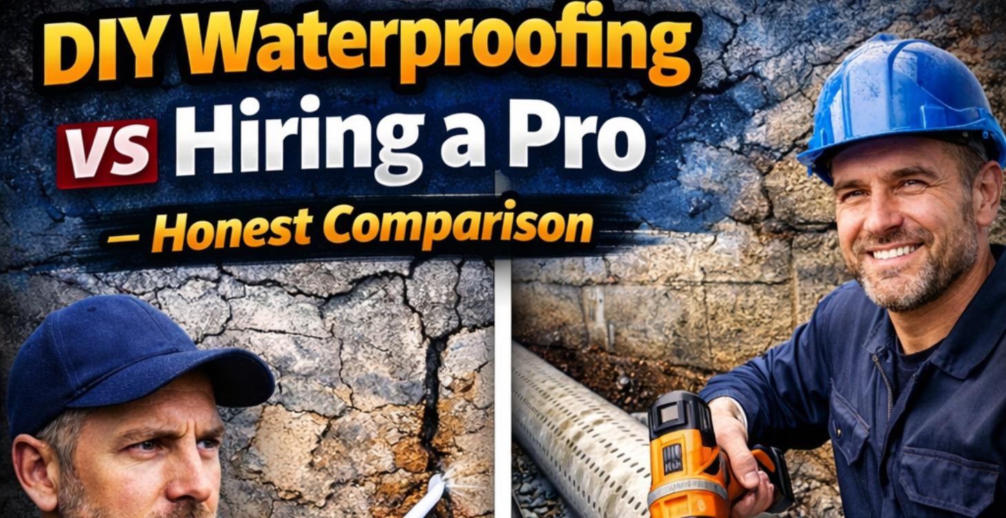DIY Waterproofing vs Hiring a Pro — Comparison