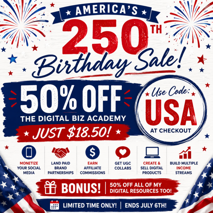 AMERICA'S BIRTHDAY 50% OFF SALE IS LIVE