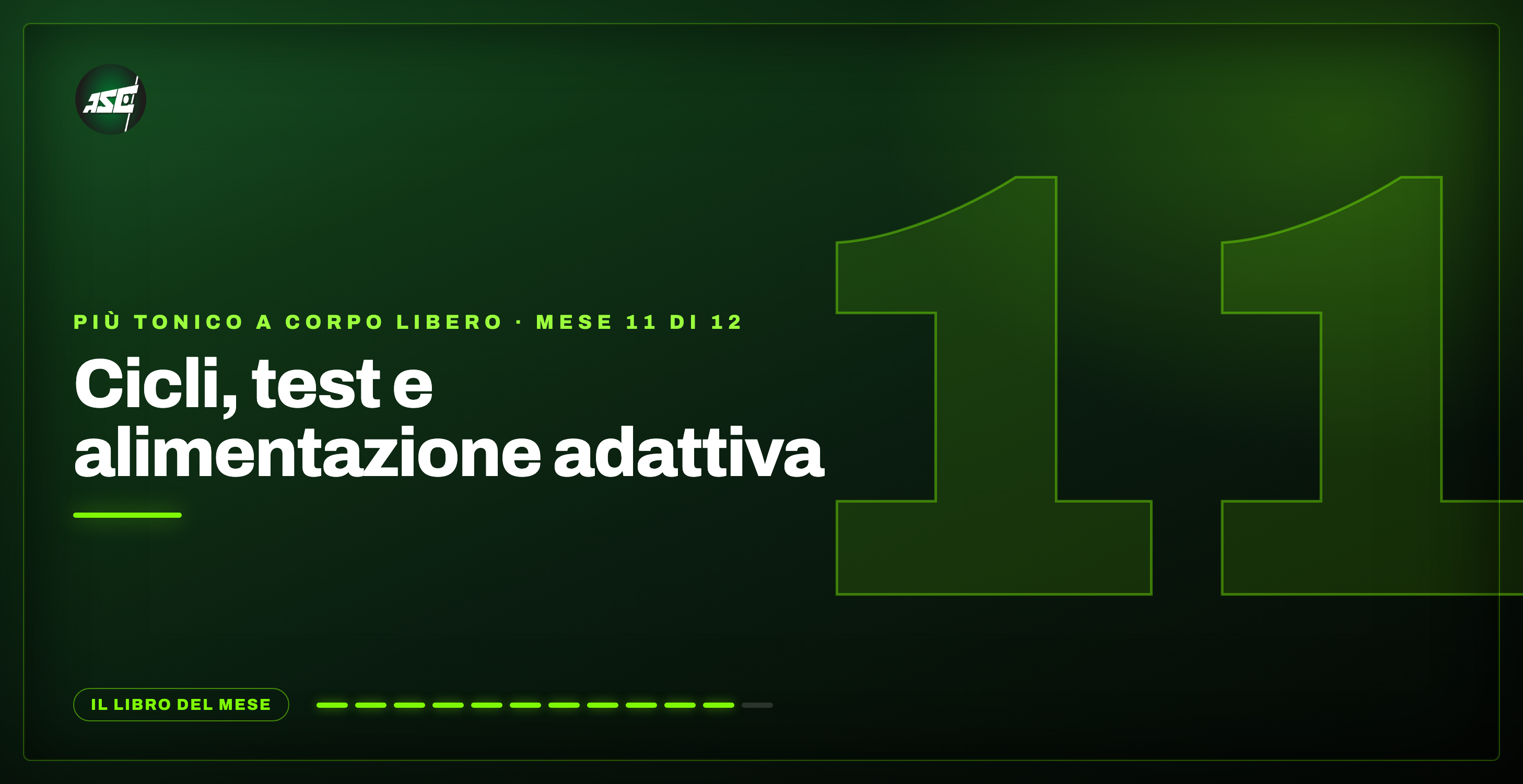 Mese 11 – Cicli, Test e Alimentazione Adattiva