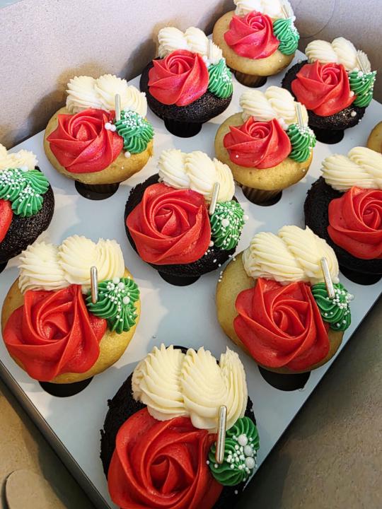 Today's Christmas Cupcakes 