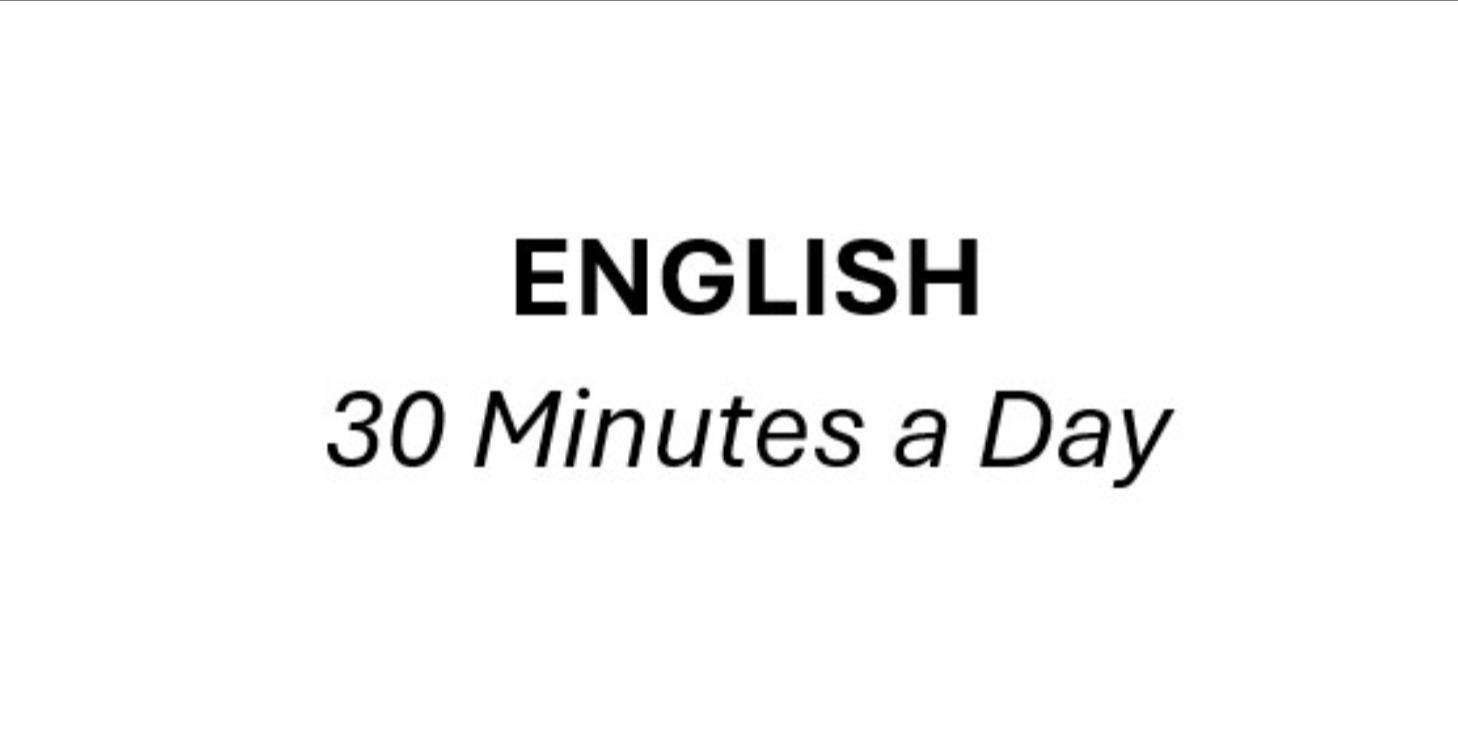 English 30 minutes a day